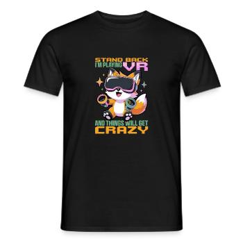Gaming Fox VR Gamer - T-shirt homme - noir - Devant - AI Model Male 178 light (178cm)