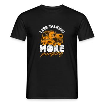 have no fear the septic tank tech is here Design - Men's T-Shirt - black - Front - AI Model Male 178 light (178cm)