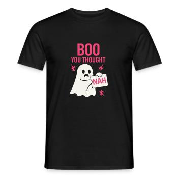 Anti -halloween sarcastic creepy - Men's T-Shirt - black - Front - AI Model Male 178 light (178cm)