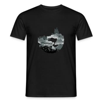 Historical Castle Temple Knights History Teacher - Männer T-Shirt - Schwarz - Vorne - AI Model Male 178 light (178cm)