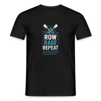 Whitewater Adventure River Rafting Crew Outdoor - Männer T-Shirt - Schwarz - Vorne - AI Model Male 178 light (178cm)