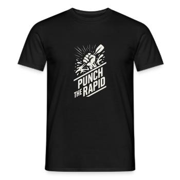 Whitewater Adventure River Rafting Crew Outdoor - Männer T-Shirt - Schwarz - Vorne - AI Model Male 178 light (178cm)