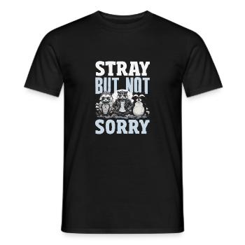 Support local street cats - Men's T-Shirt - black - Front - AI Model Male 178 light (178cm)