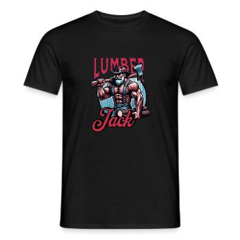 Lumberjack with Axe - Lumberjack - Men's T-Shirt - black - Front - AI Model Male 178 light (178cm)