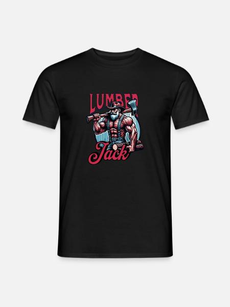 Lumberjack with Axe - Lumberjack - Men's T-Shirt - black
