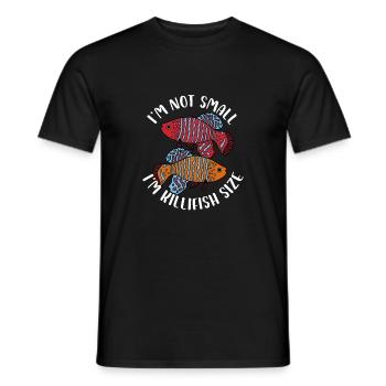 Je ne suis pas petit Im killifish taille Design pour un - T-shirt homme - noir - Devant - AI Model Male 178 light (178cm)