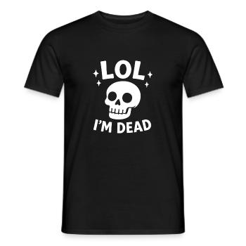 Lol je suis mort - T-shirt homme - noir - Devant - AI Model Male 178 light (178cm)