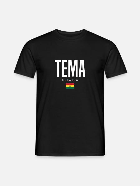 Tema, Ghana - Men's T-Shirt - black