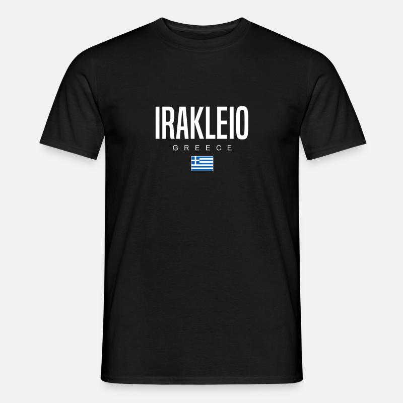 Irakleio, Grèce - T-shirt homme - noir