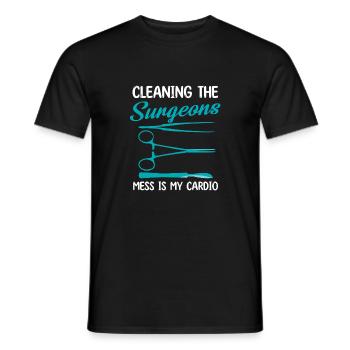 Funny Surgeon Cleaning Design - Männer T-Shirt - Schwarz - Vorne - AI Model Male 178 light (178cm)