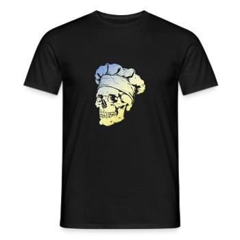 Chefkoch Skull - Männer T-Shirt - Schwarz - Vorne - AI Model Male 178 light (178cm)