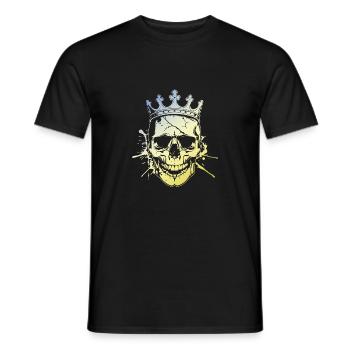 Crâne de roi - T-shirt homme - noir - Devant - AI Model Male 178 light (178cm)
