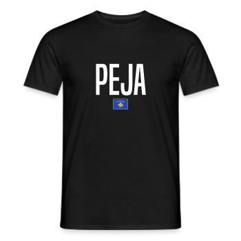 Peja, Kosovo - T-shirt homme - noir - Devant - AI Model Male 178 light (178cm)