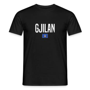 Gjilan, Kosovo - T-shirt homme - noir - Devant - AI Model Male 178 light (178cm)