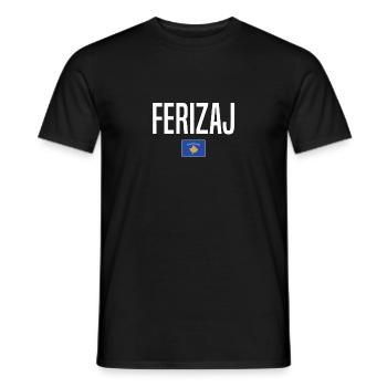 Ferizaj, Kosovo - T-shirt homme - noir - Devant - AI Model Male 178 light (178cm)
