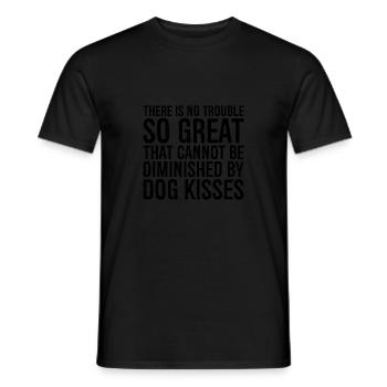 there is not trouble so great that cannot be - Men's T-Shirt - black - Front - AI Model Male 178 light (178cm)