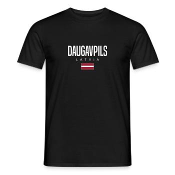 Daugavpils Lettland - Männer T-Shirt - Schwarz - Vorne - AI Model Male 178 light (178cm)