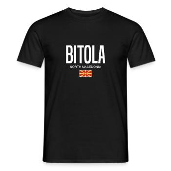 Bitola Nordmazedonien - Männer T-Shirt - Schwarz - Vorne - AI Model Male 178 light (178cm)