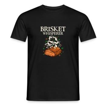 Brisket Flüsterer Lustig BBQ Fleisch Liebhaber Grillen - Männer T-Shirt - Schwarz - Vorne - AI Model Male 178 light (178cm)