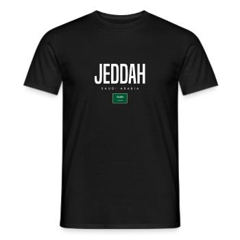 Jeddah Saudi-Arabien - Männer T-Shirt - Schwarz - Vorne - AI Model Male 178 light (178cm)