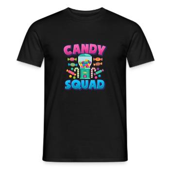 Candy Squad Bonbons - T-shirt homme - noir - Devant - AI Model Male 178 light (178cm)