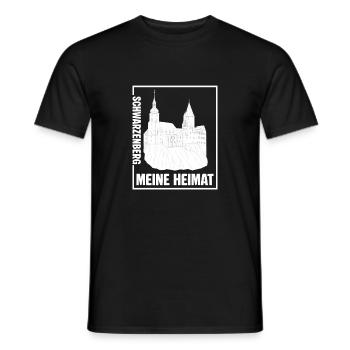 Schwarzenberg meine Heimat - Männer T-Shirt - Schwarz - Vorne - AI Model Male 178 light (178cm)