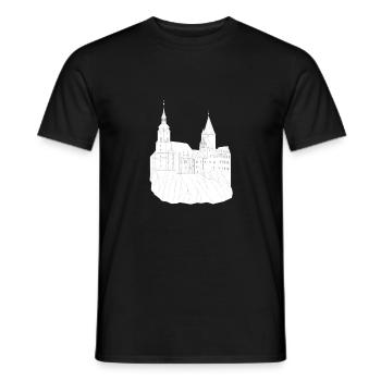 Schwarzenberg Erzgebirge Schloss - Männer T-Shirt - Schwarz - Vorne - AI Model Male 178 light (178cm)