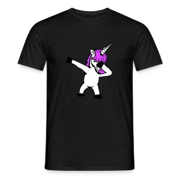 Licorne Dabbing Dab Danse Soirée Pose Geste Drôle - T-shirt homme - noir - Devant - AI Model Male 178 light (178cm)
