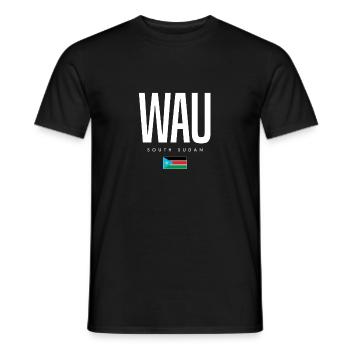 Wau South Sudan - Men's T-Shirt - black - Front - AI Model Male 178 light (178cm)
