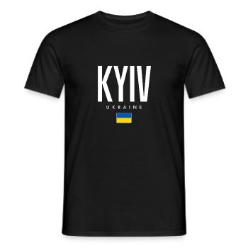 Kiew Ukraine - Männer T-Shirt - Schwarz - Vorne - AI Model Male 178 light (178cm)