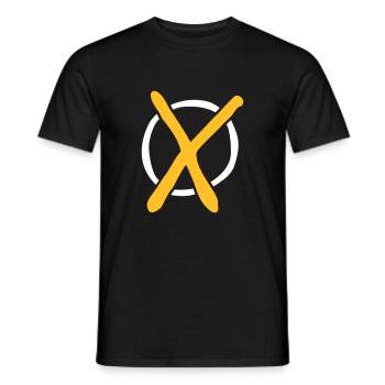 élection croix - T-shirt homme - noir - Devant - AI Model Male 178 light (178cm)