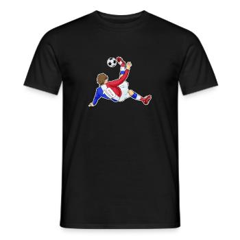 Français Équipe de France de football I Football - T-shirt homme - noir - Devant - AI Model Male 178 light (178cm)