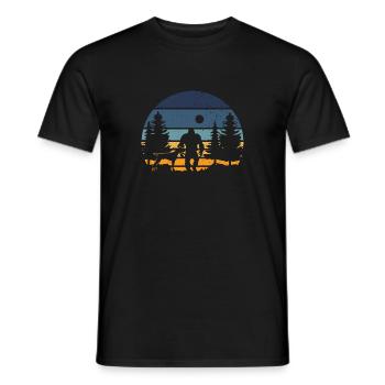 Chien GSP allemand à poil court - T-shirt homme - noir - Devant - AI Model Male 178 light (178cm)