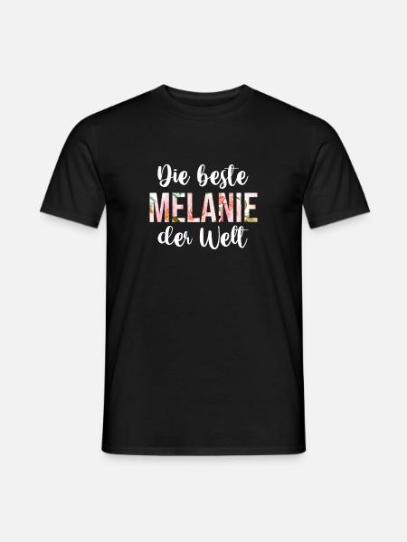 Melanie - Männer T-Shirt - Schwarz