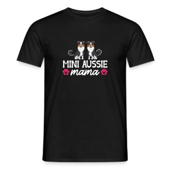 Miniature Australian Shepherd - Men's T-Shirt - black - Front - AI Model Male 178 light (178cm)