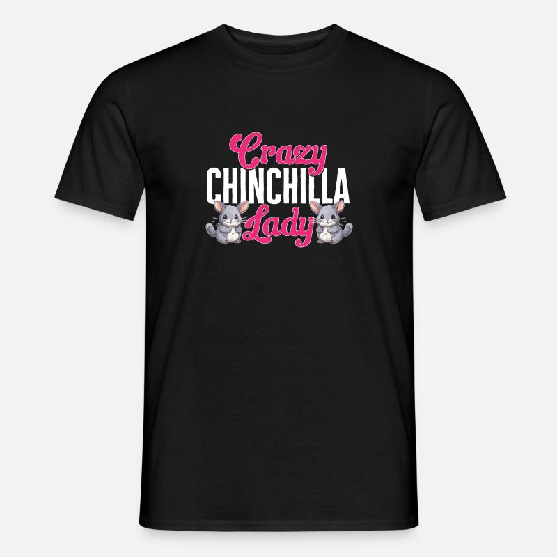 Chinchilla - Männer T-Shirt - Schwarz