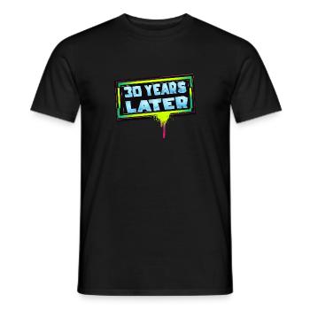 30 years later birthday gift - Men's T-Shirt - black - Front - AI Model Male 178 light (178cm)