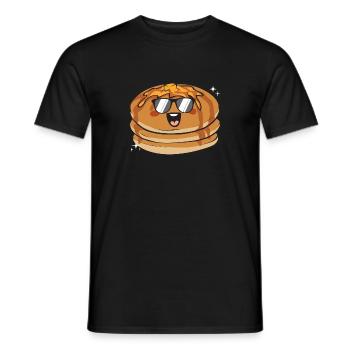 Pancake Breakfast Pancakes - Men's T-Shirt - black - Front - AI Model Male 178 light (178cm)