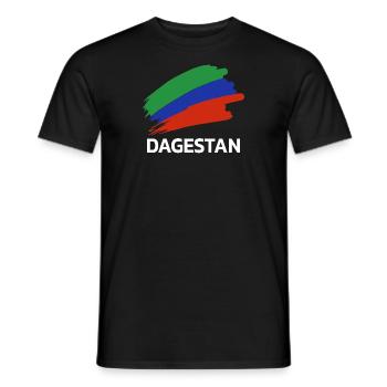 Daghestan Daghestan Daghestan Flag Lutteur - T-shirt homme - noir - Devant - AI Model Male 178 light (178cm)