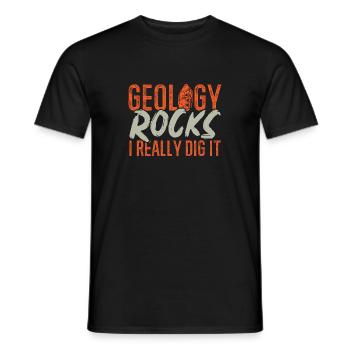 Rockhound Geology Rock Collecting Stone Collectors - Men's T-Shirt - black - Front - AI Model Male 178 light (178cm)