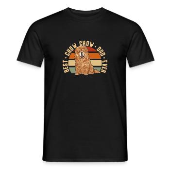 Chow Chow Hund - Männer T-Shirt - Schwarz - Vorne - AI Model Male 178 light (178cm)