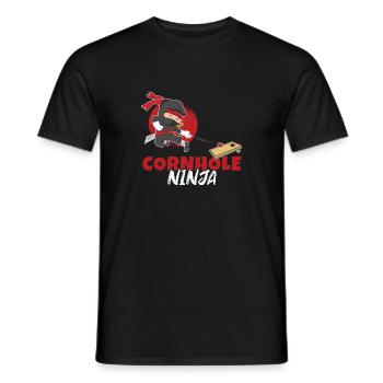 Cornhole Ninja Boy Cornhole - T-shirt homme - noir - Devant - AI Model Male 178 light (178cm)