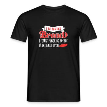Bread Baking Baker Bakery Sourdough - Men's T-Shirt - black - Front - AI Model Male 178 light (178cm)