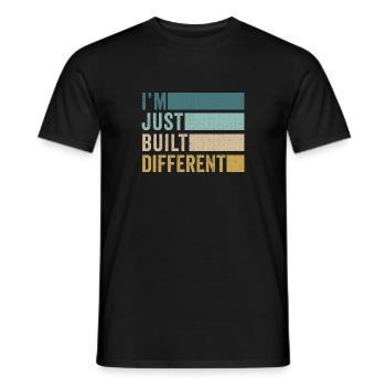 I'm Just Built Different LGBTQ - Men's T-Shirt - black - Front - AI Model Male 178 light (178cm)