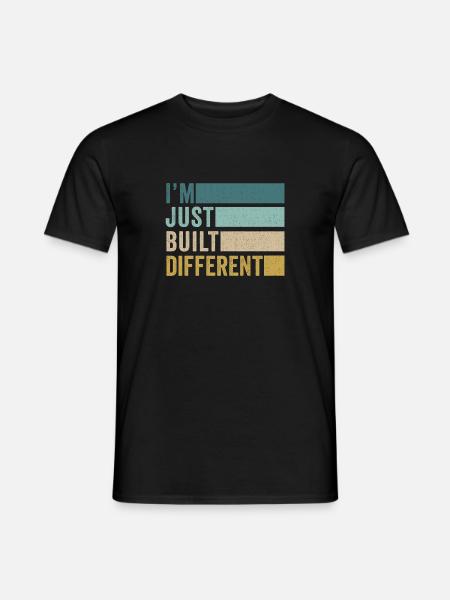 Ich bin nur anders gebaut LGBTQ - Männer T-Shirt - Schwarz