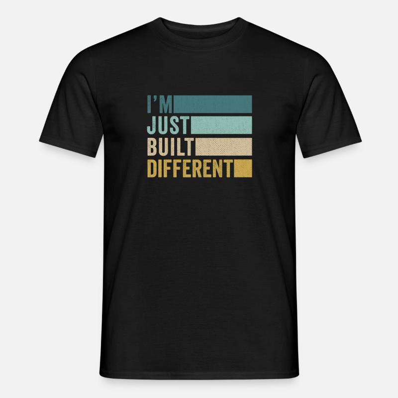 Ich bin nur anders gebaut LGBTQ - Männer T-Shirt - Schwarz