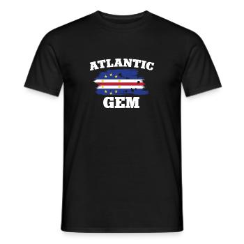 Cape Verde flag Cabo Verde flag - Men's T-Shirt - black - Front - AI Model Male 178 light (178cm)