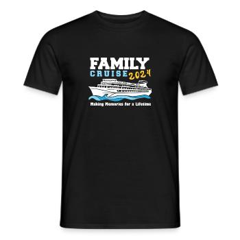 Family Cruise 2024 Cruising Tour Voyage Matching - Men's T-Shirt - black - Front - AI Model Male 178 light (178cm)