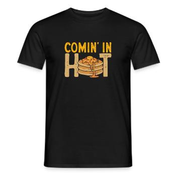 Pancake Breakfast Pancakes - Men's T-Shirt - black - Front - AI Model Male 178 light (178cm)