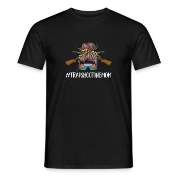 Tir au piège Tir au pigeon en argile Skeet - T-shirt homme - noir - Devant - AI Model Male 178 light (178cm)